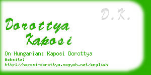 dorottya kaposi business card